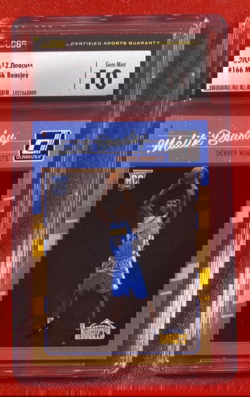 2016 Donruss Malik Beasley #166 RC Rookie Card Denver Nuggets