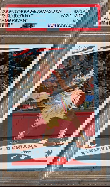 2006 Topps Kevin Durant McDonald’s Rookie PSA8