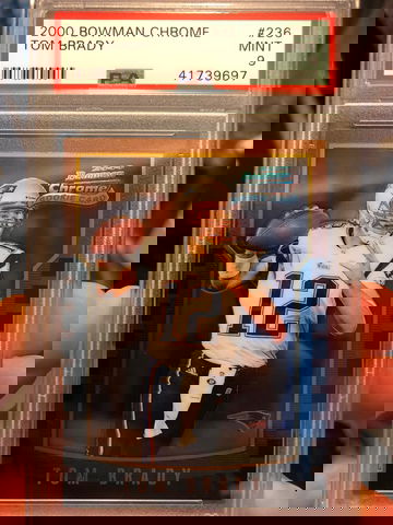 Tom Brady 2000 Bowman Chrome PSA 9