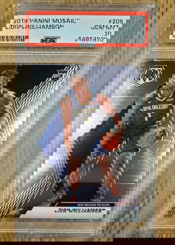 2019 Panini Mosaic Zion Williamson Base PSA 10 Gem Mint