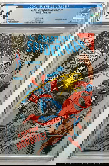 AMAZING SPIDER-MAN #101 CGC 9.4 PERFECT CENTERING! 1st Appearance of MORBIUS Silver Variant/2nd Printing1st ANNE  WEYING