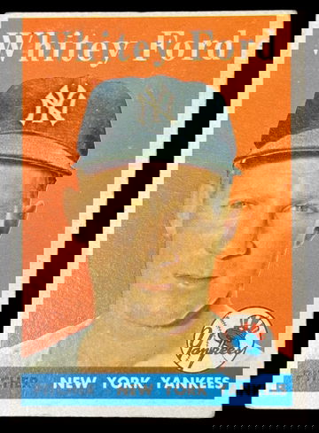1958 TOPPS WHITEY FORD - NEW YORK YANKEES # 320