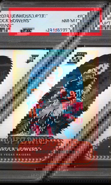 2024 Donruss Optic Uptowns Brock Bowers #8 PSA 8