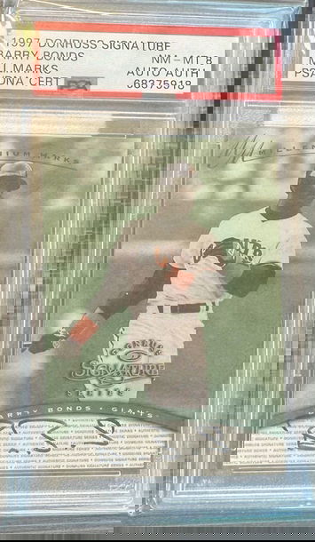 1997 Donruss Signature Barry Bonds - Auto - Signed - Graded - PSA