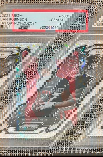 2023 Panini Prizm Bijan Robinson RC #305 Image Variation SP No Huddle PSA 10 💎