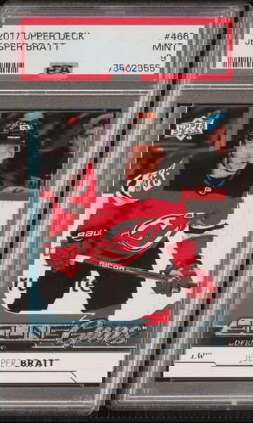 2017 Upper Deck Jesper Bratt #466 PSA 9