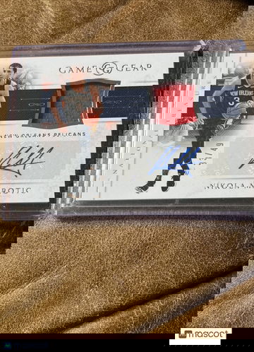 2018 National Treasures NIKOLA MIROTIC PATCH AUTO /49 Game Worn Patch