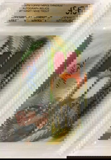 Mike Trout 2019 Topps Triple Threads Autograph