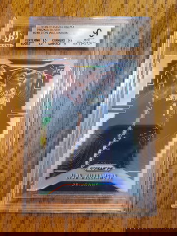 2019-20 Panini Prizm Zion Williamson Silver BGS 9 MINT #248 Pelicans RC Rookie Card