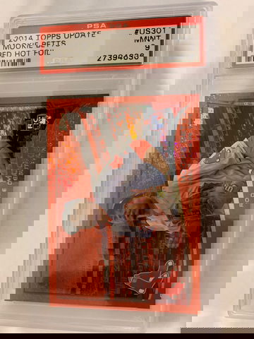 2014 Topps Update Mookie Betts Red Foil PSA 9 