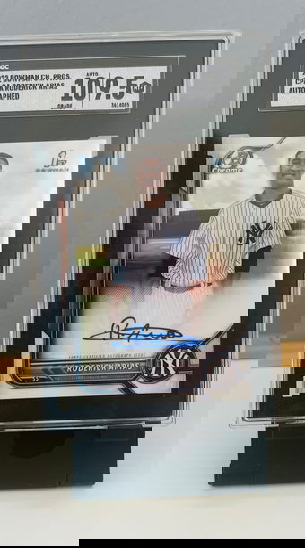 2022 Bowman Chrome Roderick Arias Auto SCG 10/9.5