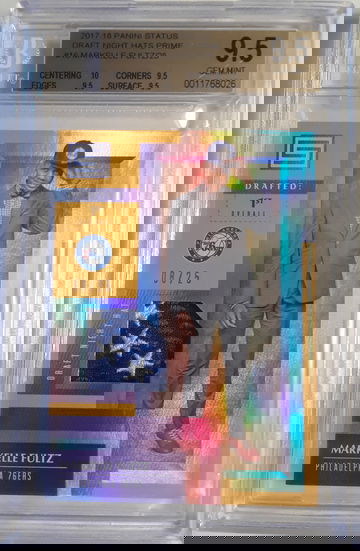 Markelle Fultz 2017-18 Status Draft Night Hats Prime 8/25 BGS 9.5 Gem Mint #16.