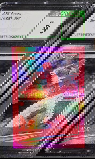 2020 Donruss Pink #129 Mike Trout CSG 9 MINT