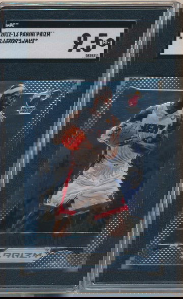 2012-13 PANINI PRIZM LEBRON JAMES BASE #1 SGC 9.5