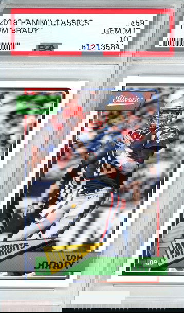 2018 PANINI CLASSICS TOM BRADY #59 NEW ENGLAND PATRIOTS  PSA 10 GEM MT