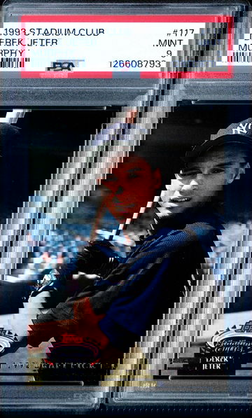 1993 Stadium Club Derek Jeter #117 Murphy Rookie RC PSA 9