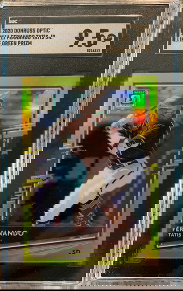 2020 Donruss Optic Fernando Tatis JR. Lime Green Prizm SGC - 9.5