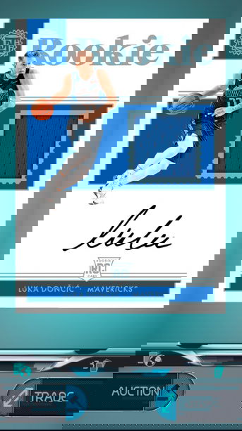 2018 Panini Encased Luka Doncic RC PATCH AUTO - Dunk