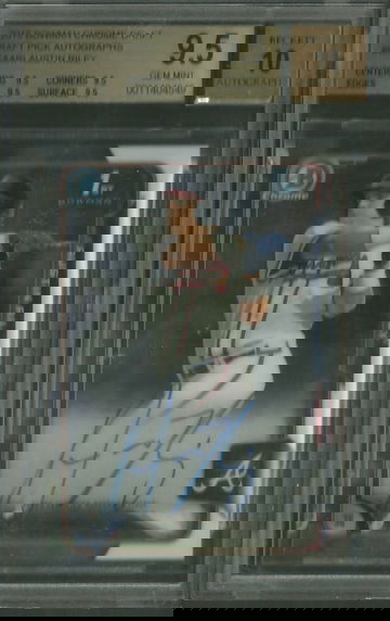 2015 Bowman Chrome Draft Austin Riley Auto BGS 9.5 AUTO 10