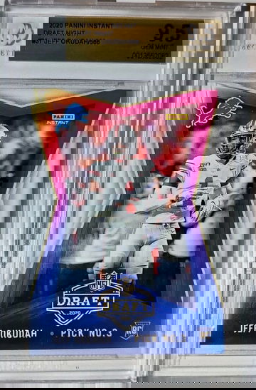 Jeff Okudah 2020 Panini NFL #31 Draft Night Rookie 1 of 566 BGS 9.5 Gem Lions