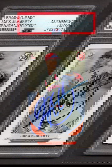 Jack Flaherty Signed Autographed 2014 Bowman Draft #30 PSA DNA COA RC