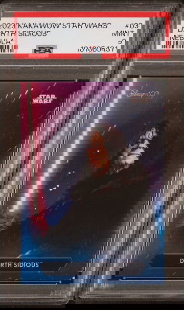 2023 Kakawow Phantom Disney100 Star Wars Nebula Darth Sidious #3 /666 PSA 9