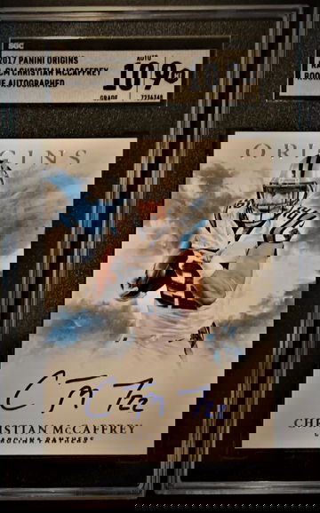 2017 Christian McCaffrey Origins Rookie Autoraphs