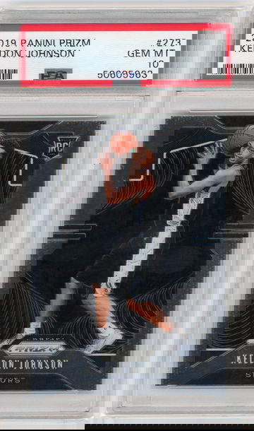 2019-20 Prizm #273 Keldon Johnson Base RC PSA 10 Gem Spurs