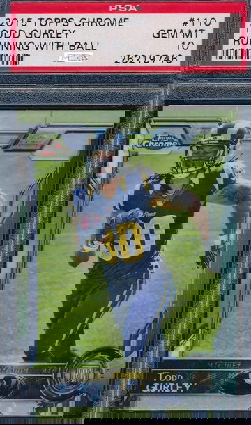 2015 Topps Chrome 110 Todd Gurley RC PSA 10 GEM MT 9746