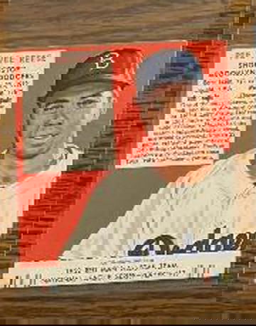 1952 Red Man Allstar Team #17 Pee Wee Reese with Tab Poor