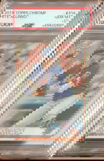 2019 Topps Chrome Pete Alonso PSA 10