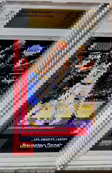 Devontae Cacok 2019-20 Panini NBA #233 Basketball 1 of 340 BGS 9.5 Gem Lakers