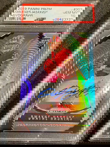 Dwayne Haskins PRIZM AUTO PSA 10 