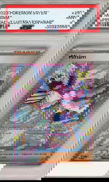 2023 POKEMON SVI EN-SCARLET   VIOLET MIRIAM #251 SPECIAL ILL RARE PSA 9