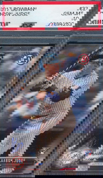 2017 Bowman 32 Aaron Judge RC PSA 10 GEM MT 4253