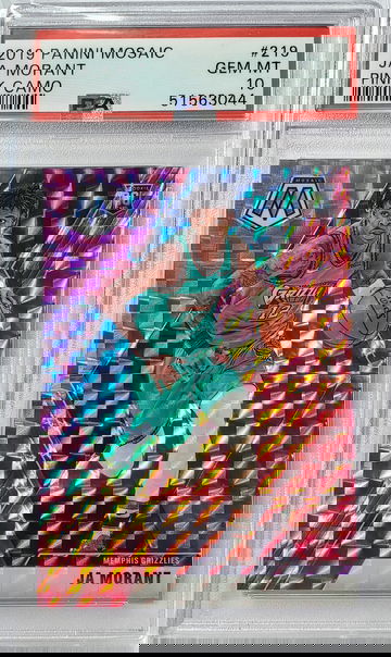 2019 Panini Mosaic Ja Morant Pink Camo PSA 10 RC Rookie Card #219