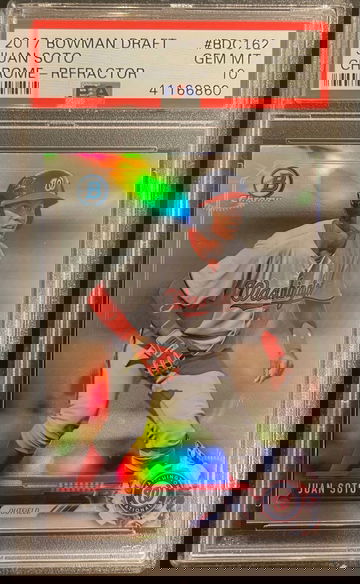 2017 Bowman Draft Juan Soto Chrome - Refractor #BDC162 PSA 10