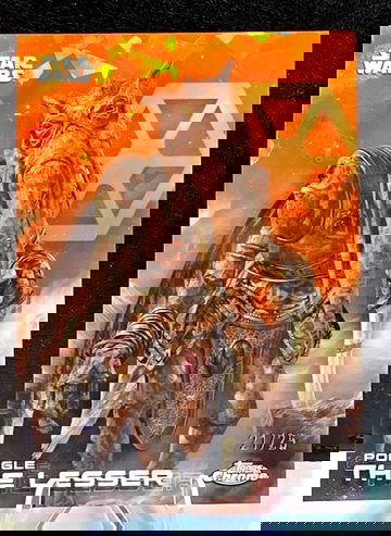 2025 Topps Star Wars Chrome Sapphire  POGGLE THE LESSER  Orange Sapphire  /25 