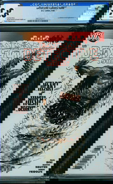 DETECTIVE COMICS #846, CGC 9.8 NM/MT