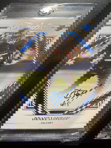 2022 Flawless Rookie Frame Signatures Drake London Auto /5