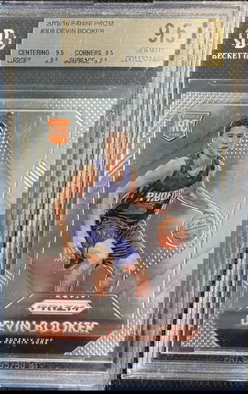 Devin Booker 2015 Prizm #308 Rookie RC BGS 9.5 TRUE GEM!
