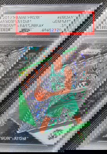 2017 Panini Prizm Emergent Fast Break RC #EMJAY PSA 10