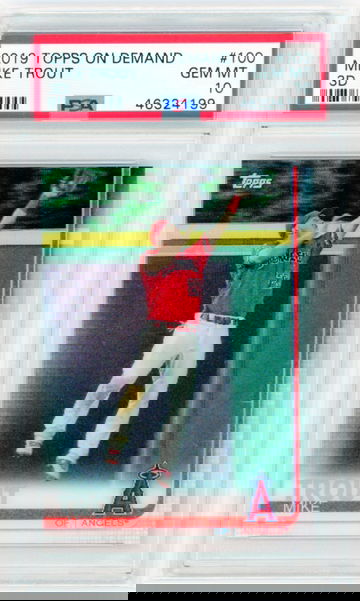 2019 Topps On Demand 3D #100 Mike Trout PSA 10 GEM MINT!