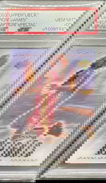 2003 REDEMPTION SPECIAL LEBRON JAMES PSA 10