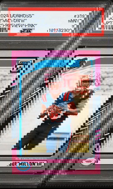 Joe Milton III 2024 Panini Donruss Optic Preview Pink #319 PSA 9