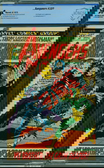 AVENGERS #102, CBCS 9.4 NM