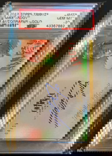 Mike Trout 2012 Tribute Autograph Gold #'d /15