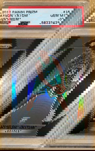 2017 Panini Prizm Silver Jayson Tatum PSA 10 Gem Mint