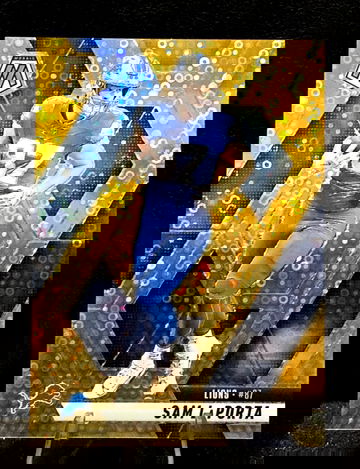 2025 Panini Mosaic NO HUDDLE   Sam LaPorta  GOLD  /10  Detroit Lions