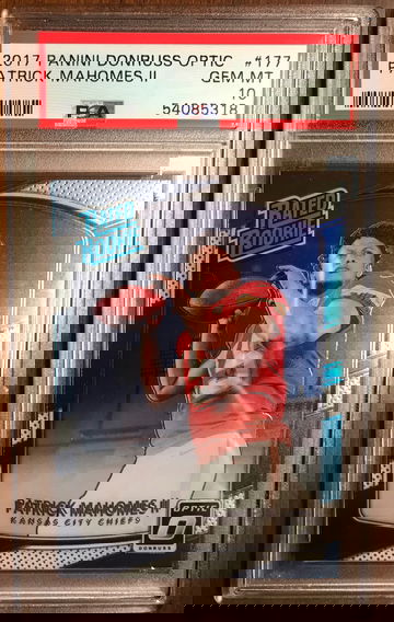 2017 Patrick Mahomes Optic Rookie PSA 10